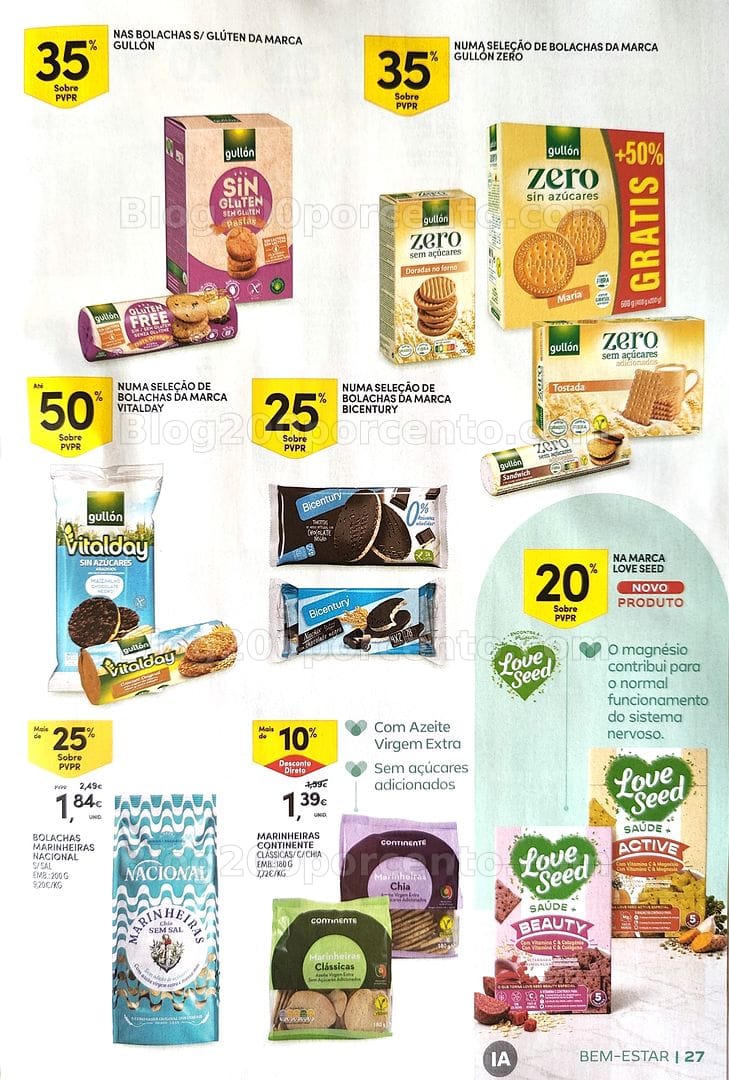 Antevisão Folheto CONTINENTE Bem-Estar Promoções de 20 outubro a 1 novembro